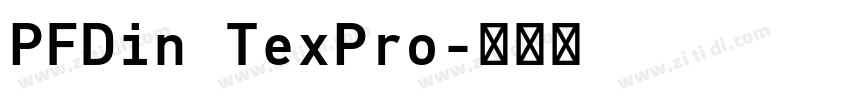 PFDin TexPro字体转换